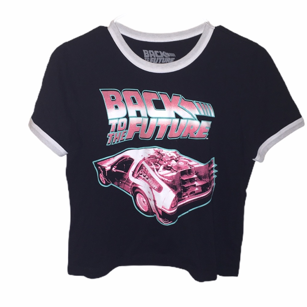 Back To The Future Graphic Ringer Tee Short Sleeve